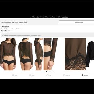 CHELSEA28 mesh crop top